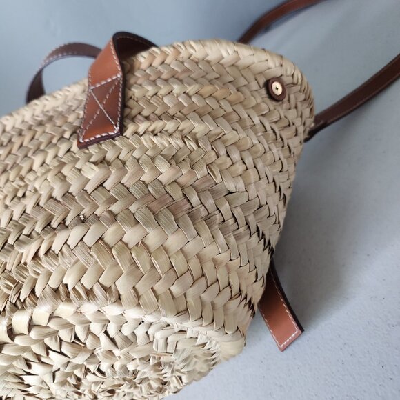 Doum Straw Tote "EUC" - Picture 12 of 16